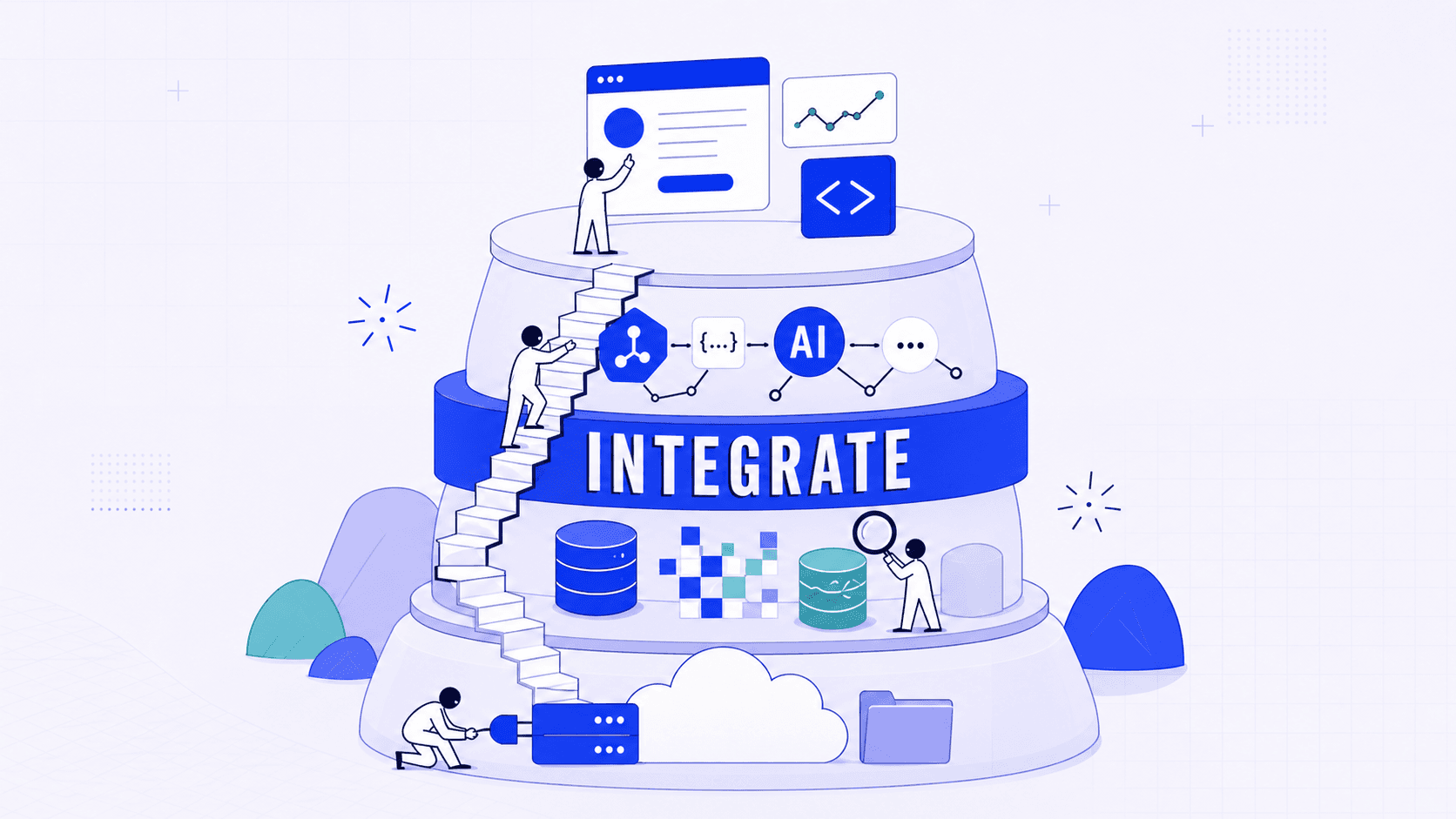 AI Full-Stack Engineer career role illustration